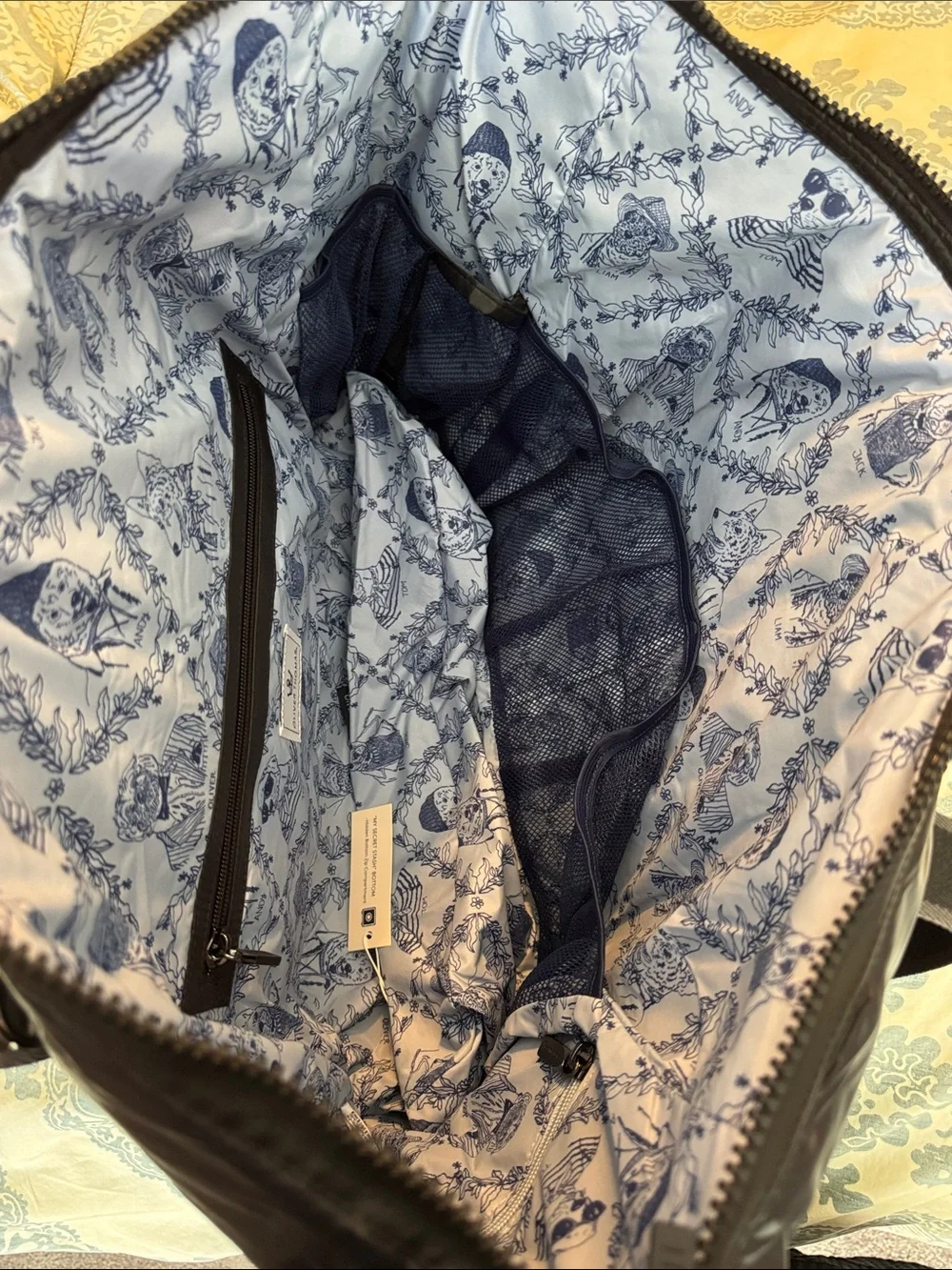 Oliver Thomas Black Quilted Puffer Duffel Bag
